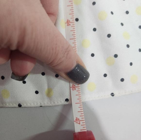 Elegant 100% VISCOSE White Polka Dot Dress,, Size 4 - Picture 9 of 10